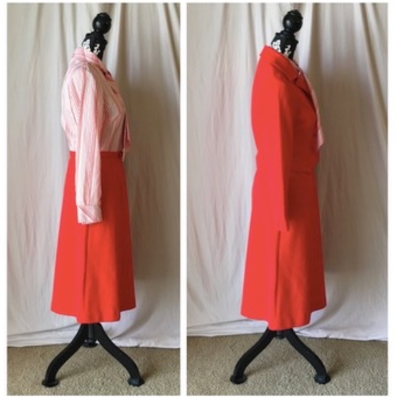 Vintage 1970’s Union Made Candy Stripe Secretary Dress & Jacket Set, XS/Small - Picture 8 of 14